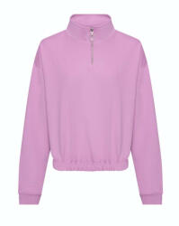 Just Hoods AWJH037 WOMEN'S CROPPED 1/4 ZIP SWEAT L (JH037LAVL24)
