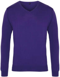Premier PR694 MEN'S KNITTED V-NECK SWEATER XS (PR694PURPXS)