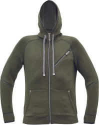  NEURUM kapucnis kardigán söt. olajzöld XS