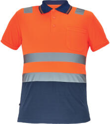  CADIZ HV galléros póló narancs/navy XS