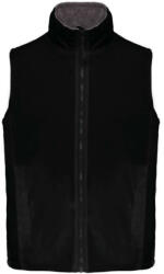 Kariban KA679 RECORD - FLEECE LINED BODYWARMER L (K679-BLACK/GREY-L-25)