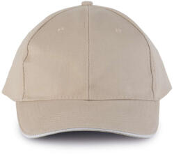 K-UP Kp011 Orlando - 6 Panels Cap U (kp011-beige/white-unic-100)