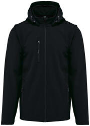 Kariban KA422 UNISEX 3-LAYER SOFTSHELL HOODED JACKET WITH REMOVABLE SLEEVES 5XL (3663938293332)