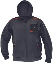 CERVA kapucnis pulóver fekete L