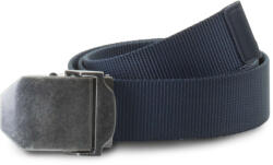 K-UP Kp813 Nylon Canvas Belt U (kp813-navy/old Silver-uniq-60)