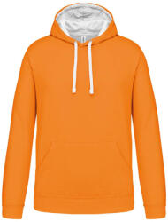 Kariban KA446 MEN'S CONTRAST HOODED SWEATSHIRT XS (K446-ORANGE/WHITE-XS-20)