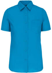 Kariban KA548 JUDITH - LADIES' SHORT-SLEEVED SHIRT M (K548-BRIGHT TURQUOISE-M-12)