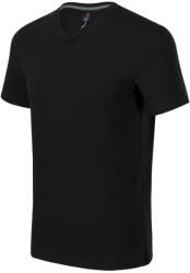 MALFINI Action V-neck póló férfi fekete L (7000115)