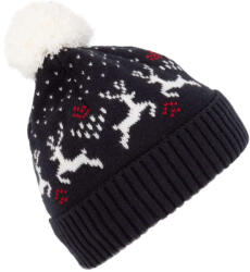 K-UP Kp512 Winter Beanie With Reindeer Design U (kp512-night Navy/natural-uniq-100)