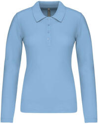 Kariban KA257 LADIES’ LONG-SLEEVED PIQUÉ POLO SHIRT XS (K257-SKY BLUE-XS-40)