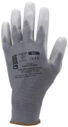  Szürke Precíziós Poliészter Kesztyű, Pu Mártott Tenyérrel_7