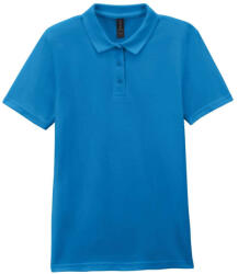 Gildan GIL64800-B3 SOFTSTYLE® LADIES' DOUBLE PIQUÉ POLO WITH 3 COLOUR-MATCHED BUTTONS M (00821780071823)
