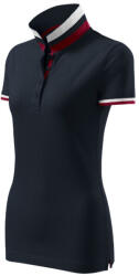 MALFINI Collar Up galléros póló női szürkéskék XL (2577716)