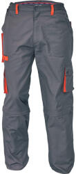 DESMAN nadrág 2az1-be szürke/narancs 56