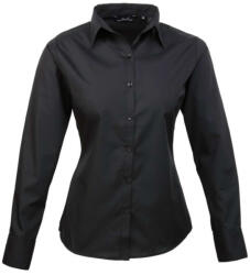 Premier PR300 WOMEN'S LONG SLEEVE POPLIN BLOUSE 5XL (PR300BLAC24)