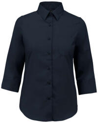 Kariban KA558 LADIES' 3/4 SLEEVED SHIRT XS (K558C-NAVY-XS-12)