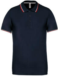 Kariban KA250 MEN'S SHORT-SLEEVED POLO SHIRT S (K250-NAVY/RED/WHITE-S-25)