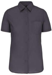 Kariban KA544 LADIES' SHORT-SLEEVED COTTON POPLIN SHIRT XL (K544-ZINC-XL-12)