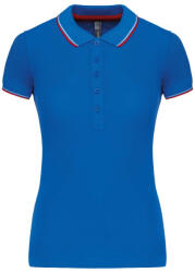 Kariban KA251 LADIES' SHORT-SLEEVED POLO SHIRT M (K251-LIGHT ROYAL BLUE/RED/WHITE-M-25)