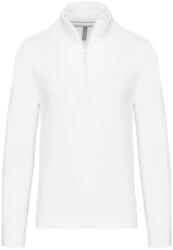 Kariban KA487 ZIPPED NECK SWEATSHIRT L (K487-WHITE-L-16)