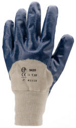  Tenyéren Mártott Kék Nitril Kesztyű_9