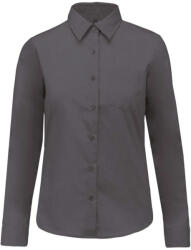 Kariban KA549 JESSICA - LADIES' LONG-SLEEVED SHIRT 2XL (K549C-URBAN GREY-2XL-12)