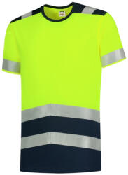 TRICORP T-Shirt High Vis Bicolor póló unisex fluoreszkáló sárga M (T019714)