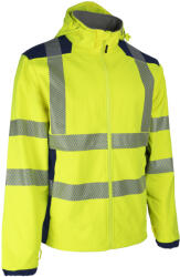 Nebulo Fluo Sárga/sötétkék Softshell Kabát_4xl