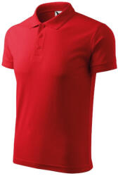 MALFINI Pique Polo galléros póló férfi piros 3XL (2030718)