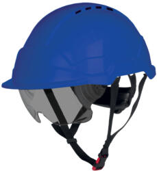  Phoenix Wind Kék Abs Ipari Védősisak, Szellőző, Sötét Szeműv