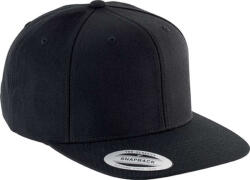 K-UP Kp910 Flat Peak Cap - 6 Panels U (kp910-black/black-unic-100)