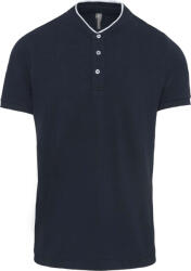 Kariban KA223 MEN'S SHORT SLEEVE POLO SHIRT WITH MANDARIN COLLAR M (K223-NAVY/WHITE-M-30)