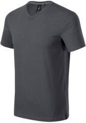 MALFINI Action V-neck póló férfi light anthracite S (7008313)