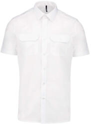 Kariban KA503 MEN'S SHORT-SLEEVED PILOT SHIRT 4XL (K503-WHITE-4XL-12)