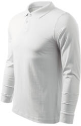 MALFINI Single J. LS galléros póló férfi fehér M (2110014)