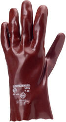  Mártott Pvc Kesztyű, Bordó, Sav/lúg/olajálló, 27cm-es_9