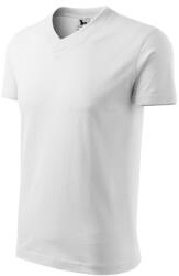 MALFINI V-neck póló unisex fehér S (1020013)