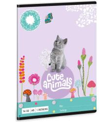 Ars Una Cute Animals: Kitten 1. osztályos A/5 32 lapos vonalas füzet (53583680)