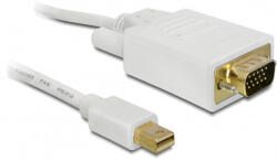 Delock Displayport Mini Apa > VGA 15 Pin Apa Kábel, 3 M