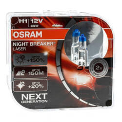 OSRAM Night Breaker Laser Next Gen. +150% izzó pár - H1 - 55W - 12V (3064150NBNDUO) (3064150NBNDUO)