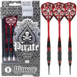 Harrows Darts Szett - Soft, Pirate, 16 g, Piros