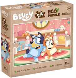 Lisciani Bluey 2 în 1 puzzle Eco mini cu 24 de piese și carte de colorat 35x25cm - Lisciani (111084) Puzzle