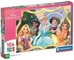 Clementoni Disney+Prințese Minunate prințese Supercolor puzzle 104 piese - Clementoni (25058) Puzzle