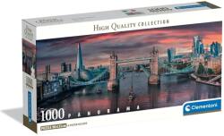 Clementoni Apus de soare pe Tamisa HQC puzzle panoramic de 1000 de piese cu poster - Clementoni (39896) Puzzle