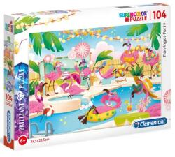 Clementoni Party Flamingo 104 bucăți puzzle - Clementoni (20151) Puzzle