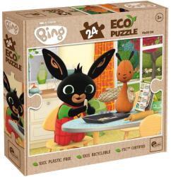 Lisciani Bing și Flop fac prăjituri puzzle Eco 24 piese 70x50cm - Lisciani (111176) Puzzle