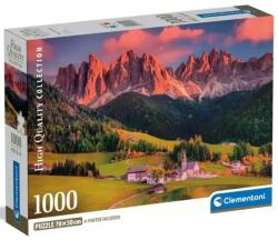 Clementoni Dolomiți magici puzzle HQC de 1000 de piese cu poster - Clementoni (39953) Puzzle