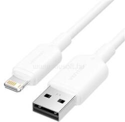 Vention USB-A 2.0 -> Lightning, (2, 4A, fehér) 1m (LAMWF) (LAMWF)