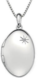 Hot Diamonds Colier de argint Diamonds Hot DP493 Memoirs Oval Locket(colier, pandantiv)