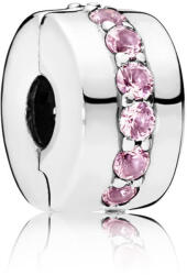 Pandora Clip pentru argint cu pietre roz 791972PCZ